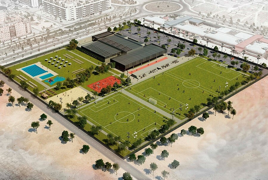 plano centro deportivo