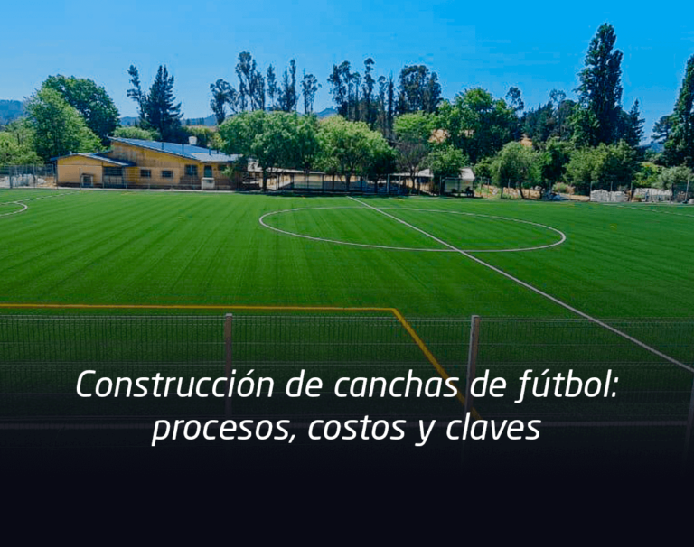 construcción cancha de futbol